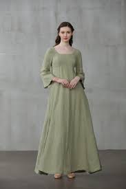 Lisianthus 14 Medieval Dress Linen Dress Linen Dresses Linen Maxi Dress Linen Dress