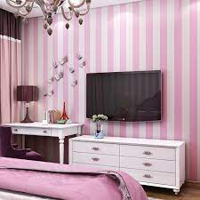 Is it good to have striped walls in a bedroom? Blue Pink Striped Wallpaper For Kids Rooms Girls Boy Bedroom Decor Wallpapers Tv Background Wide Stripes Wall Papers Roll Qz147 Wallpapers Aliexpress