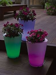 Fesfoc design illuminated planters will bring the firmament to your garden. 70 Led Planters Ideas Planters Led Flower Flower Pots