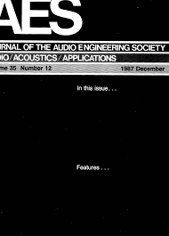 Thad jones' us, bob brookmeyers sweetie & gershwins nice work if you can get it (arr. Aes E Library Complete Journal Volume 35 Issue 12