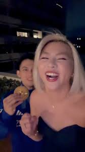 Carlos Yulo & girlfriend Chloe celebrate his Olympic win