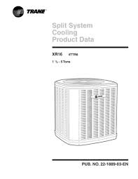 Maybe you would like to learn more about one of these? Trane Xr16 Product Data Manualzz