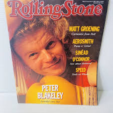 ROLLING STONE MAG AEROSMITH Sinead O'Connor JOHNNY CLEGG Peter Blakeley #  444 $13.00