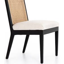 Antonia Cane Dining Chair Brushed Ebony Cane Dining Chairs Bamboo Dining Chairs Black Dining Chairs