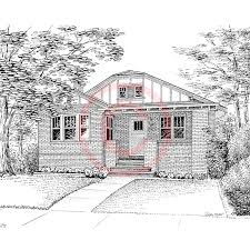 America's arts & crafts home, 1994. Pen And Ink Artist Kelli Swan Custom Portraits Of Houses Homes Churches Buildings Black White Drawings
