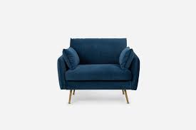 Shop blue armchairs in a variety of styles and designs to choose from for every budget. Albany Park Mid Century Modern Couch Cozy Designer Sofa Albany Park
