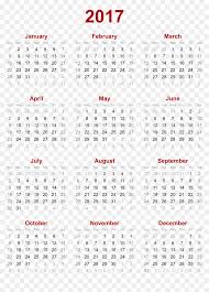Doesn't get easier than that. 2017 Calendar Png Calendar Transparent Png Vhv