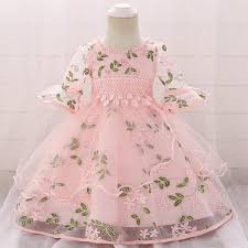 Vestido Neonatal 2019 Summer Baby Girl Dress 0 3years Girls Birthday Dresses Flower Party Princ Birthday Girl Dress Half Sleeve Dresses Baptism Dress Baby Girl