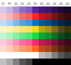 Nice Color Chart For Plasti Dip Color Mixing Chart Color