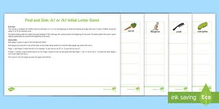 sink /c/ or /k/ initial letter game