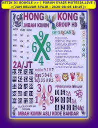 1 New Message Kode Syair Hongkong 6 Agustus 2020 Forum Syair Togel Hongkong Singapura Sydney