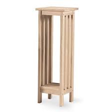 International Concepts Mission Unfinished 36 Inch Wood Plant Stand 3069 Bellacor Wooden Plant Stands Wood Plant Stand Industrial Design Furniture