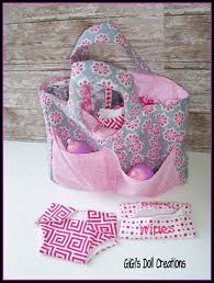 Bitty Baby Diaper Bag Set Doll Diaper Bag Set For Bitty Baby Or Other By Gigisdollcreations Bitty Baby Clothes Baby Doll Clothes Diy Diaper Bag