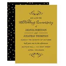 50th Golden Wedding Anniversary Invitation Golden Gifts Gold Unique 50 Golden Wedding Anniversary Golden Wedding Anniversary Wedding Anniversary Invitations