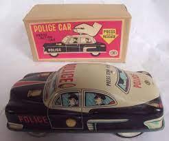 Vintage Antique Tin Toy Police Car Toy Police Cars Toy Cars For Kids Police Cars