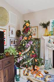 Tour my simple bohemian christmas tree with global style ornaments. Tropical Bohemian Christmas Tree Casa Watkins Living