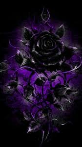 Gothic Black And Blue Roses Pin By Carissa Beauchamp On Black Purple Blue Roses Wallpaper Gothic Wallpaper Purple Wallpaper