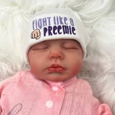 Preemie Beanie Fight Like a Preemie NICU Baby Hat Preemie Hat Preemie  Fighter Cap Baby Hospital Cap
