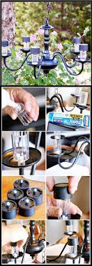 Recycle Your Old Chandelier To A Solar Lighting Accent For Your Patio Solar Lights Garden Outdoor Solar Lights Diy Outdoor Lighting