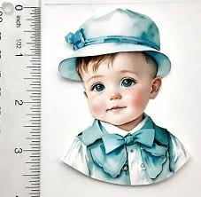 3D UPick Baby Boy Girl Children Hat Scrapbook Card Embellishment 3695