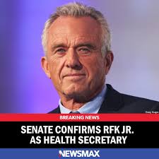 BREAKING NEWS: Robert F. Kennedy Jr., President Donald Trump's nominee for  U.S. Health Secretary has been confirmed. MORE:  https://www.newsmax.com/newsfront/rfk/2025/02/13/id/1198981/
