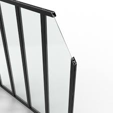 Œillet en 2 parties à clipser grille d'aération. Verriere Atelier Atelier Fixe Noir Mat 4 Carreaux En Aluminium H 130 X L 123 Cm Leroy Merlin