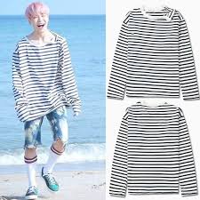 Bts Jimin Black White Stripes Shirt Bts Inspired Outfits Kpop Fashion Outfits Bts Clothing