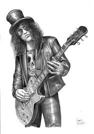 Buy Slash Guitar Drawing By Spencer J Derry On Artfinder Original Hand Drawn Painted Art With Ink Pencil Wi Musician Art Guitar Art Guitar Tattoo Design