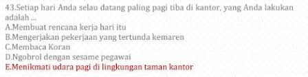 Contoh soal ukg kepala sekolah 2015. Contoh Soal Pppk 2021 Kemampuan Manajerial Sosio Kultural Dan Jawabannya