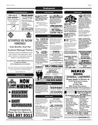 Hours may change under current circumstances The Greensheet Houston Tex Vol 44 No 73 Ed 1 Tuesday March 12 2013 Page 31 Of 44 The Portal To Texas History