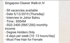 From indeed today tuesday, 5th january 2021. S Pore Company Looking For Cleaners With Bachelor S Degree Pays S 2 400 A Month