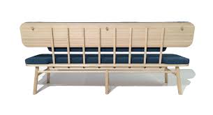 Add a perfect focal point to your kitchen space with this wood dining bench. Jacob Granat