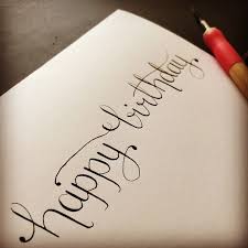 Your little helpers will love getting involved, especially when it comes to stamping a dinosaur's foot in the dough and decorating the imprints with writing icing. Fancy Happy Birthday Calligraphy Writing Novocom Top