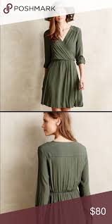 anthropologie maeve dress beautiful army green dress from