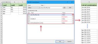 How To Generate Or List All Possible Permutations In Excel