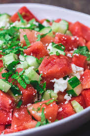 Edible flowers give a unique charm to the table and fruit animals add the fun element to the party. Best Mediterranean Watermelon Salad The Mediterranean Dish