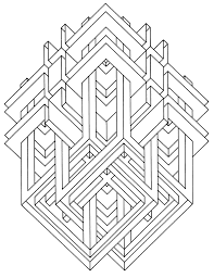 Op Art Jean Larcher 2 Optical Illusions Op Art Coloring Pages For Adults Just Color With Images Geometric Coloring Pages Mandala Coloring Books Adult Coloring Pages