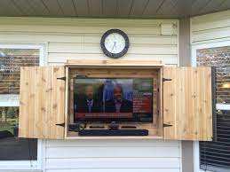 Steps to build a wall mounted tv cabinet to hide a tv. Diy Outdoor Tv Cabinet Plans Novocom Top