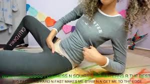 You_are_my_sunshine curly chick takes off her leggings and touches her pussy  with her fingers 2021-06-18 - MoreAmateurs.com
