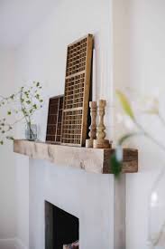 Check spelling or type a new query. Brick Fireplace Update Using Cement And Aged Wood Mantel