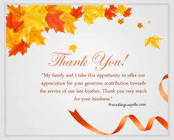 Note for funeral flowers from coworkers. Sympathy Thank You Notes Wordings And Messages