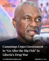 MONROVIA — Opposition leader Alexander B. Cummings accused the Liberian  government Monday of shielding major drug traffickers, warning that the  nation's narcotics crisis has become an “emergency” that demands immediate  action. More