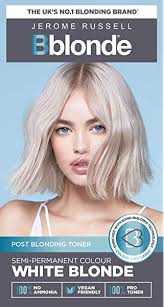 Blonde look for white hair. Jerome Russell Bblonde Semi Permanent Toner White Blonde Amazon Com Au Beauty
