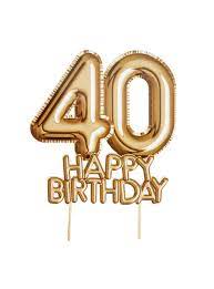 40's are popular in a variety of areas and are drunken by many types of people. 40 Happy Birthday Tortendekoration In Gold Glitz Glamour Black Gold Lieferung 24h Funidelia