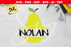 Download Pear Name Frame Svg File Graphic By Novart Creative Fabrica SVG Cut Files