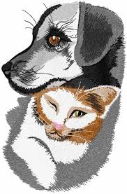 Cat And Dog Free Embroidery Design Animals Free Embroidery Designs Machine Embro Machine Embroidery Cat Machine Embroidery Patterns Best Embroidery Machine