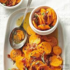 Orange Sage Sweet Potatoes With Bacon Fall Slow Cooker Recipes Recipes Sweet Potato Recipes Healthy