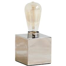 We did not find results for: Mercana Visio I 4 5 H Satin Silver Square Metal Base Exposed Bulb Table Lamp 65303