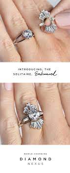 Two Piece Deco Elan Engagement Set Engagement Sets Ring Fit Eco Friendly Engagement Rings