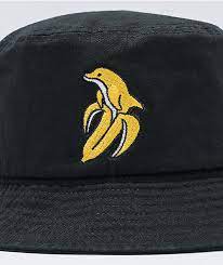 180tide Banana Dolphin Black Bucket Hat Zumiez